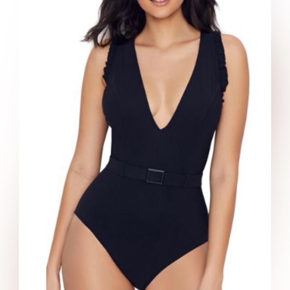 Skinny Dippers Black One-piece